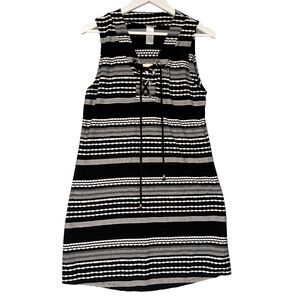 Dotti Striped Swimsuit Coverup Medium New